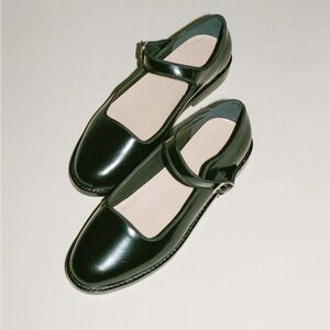 Caron Callahan Welt Mary Jane in Black Polished Leather